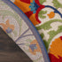 Red and Multicolor Indoor Outdoor Runner Rug